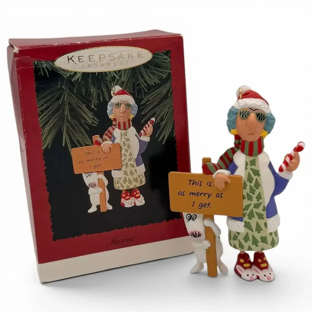 Hallmark Keepsake Christmas Ornament 1996 Maxine 'This is as merry as I get'